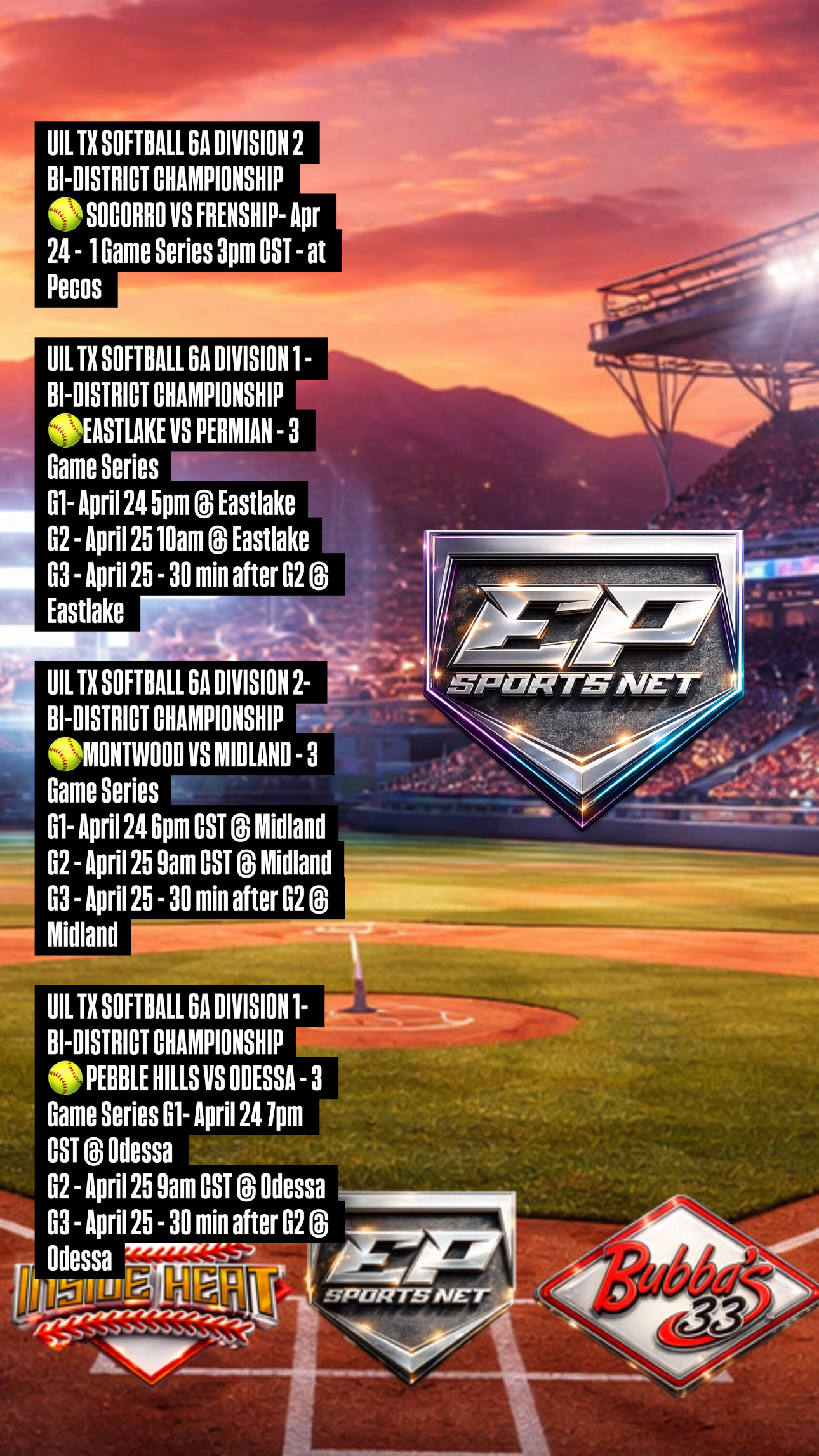 UIL TX SOFTBALL PLAYOFFS