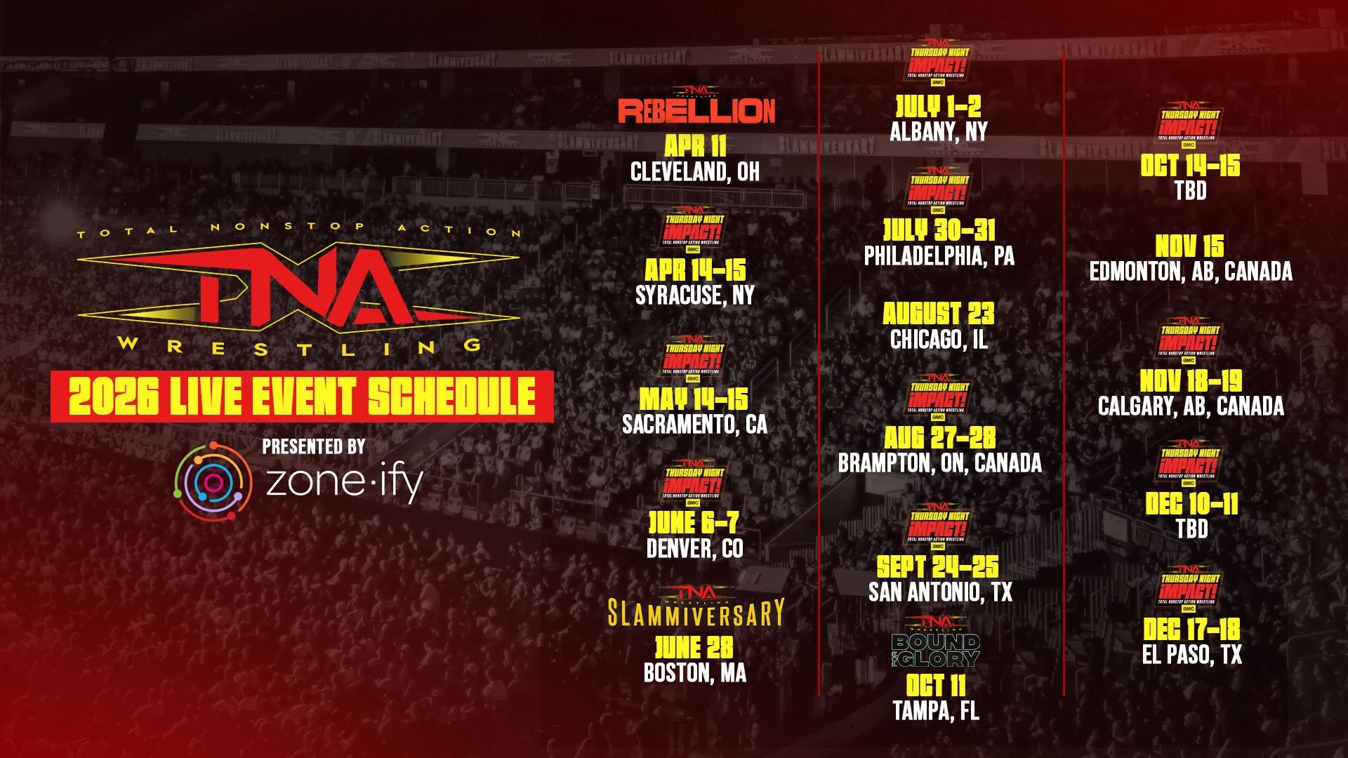 TNA Wrestling Returns to El Paso in 2026