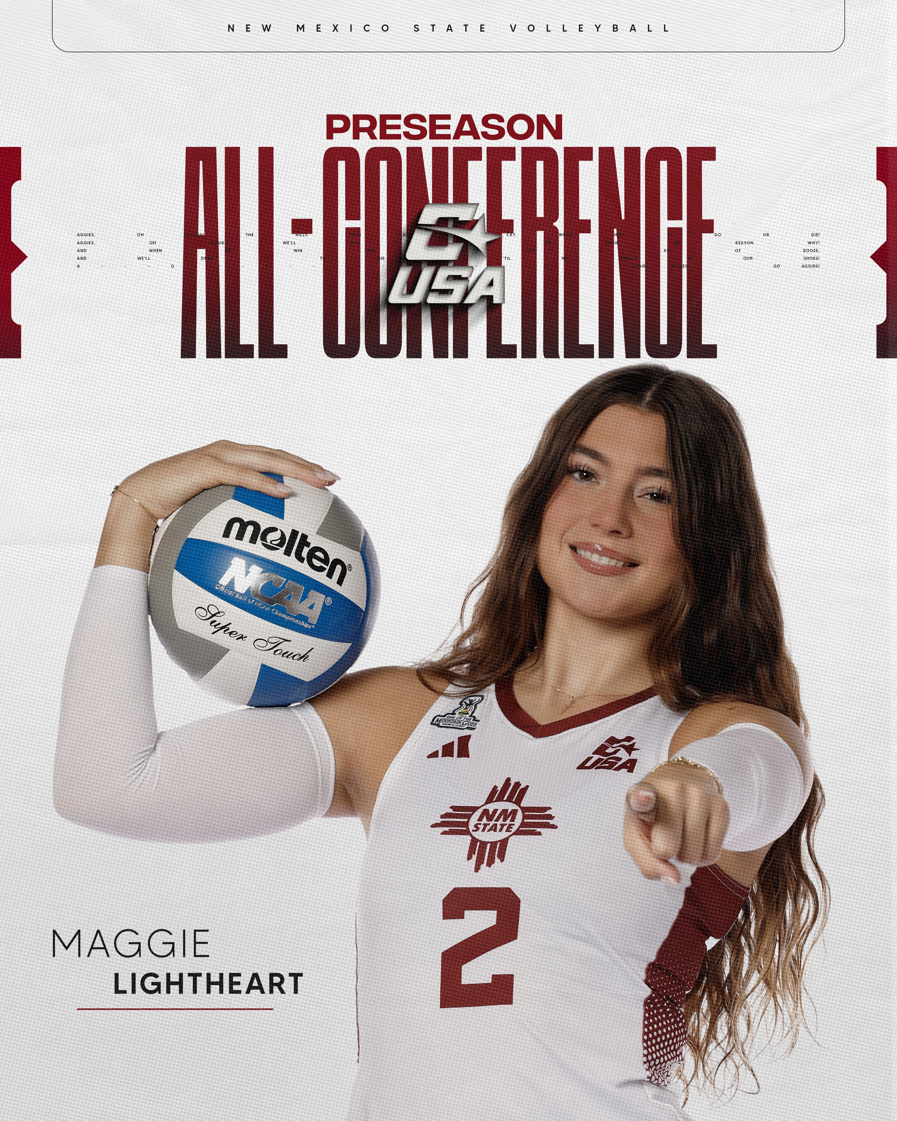 Aggieland: Maggie Lightheart named to 2026 CUSA Volleyball Preseason Team