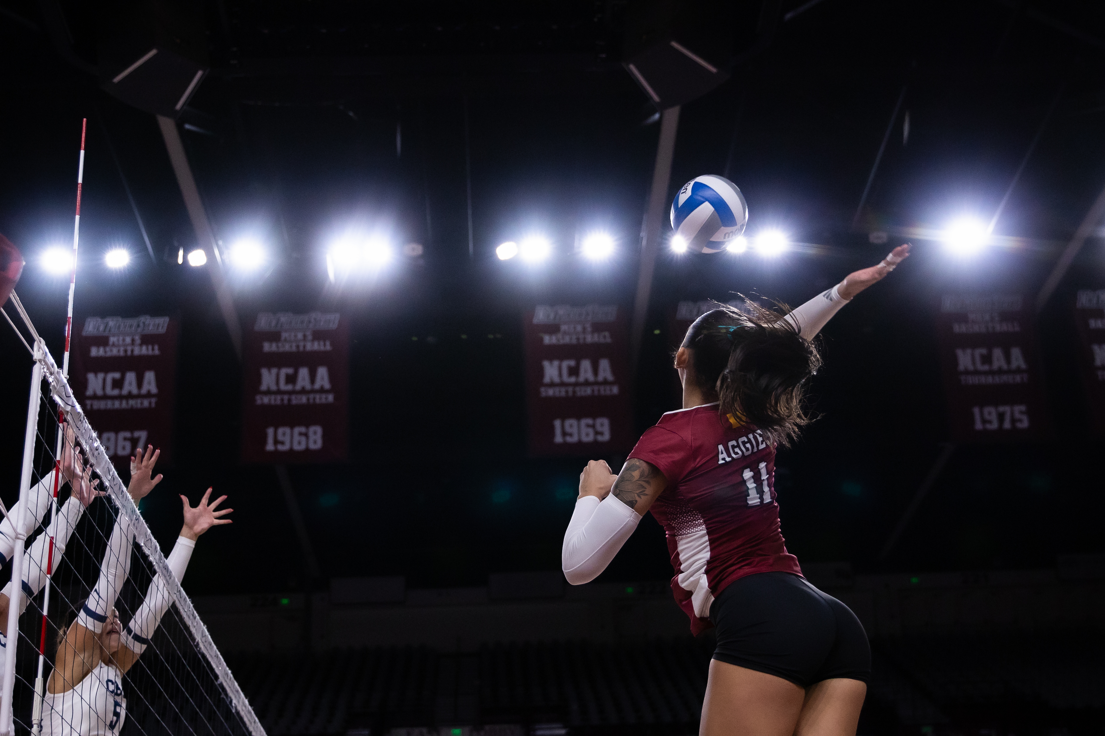 AggieLand: NM State gets Win #1 over California Baptist Saturday Night